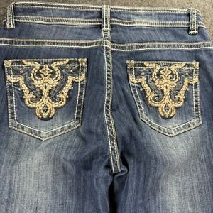 Reba Embellished Pockets Jeans Women's Denim Blue